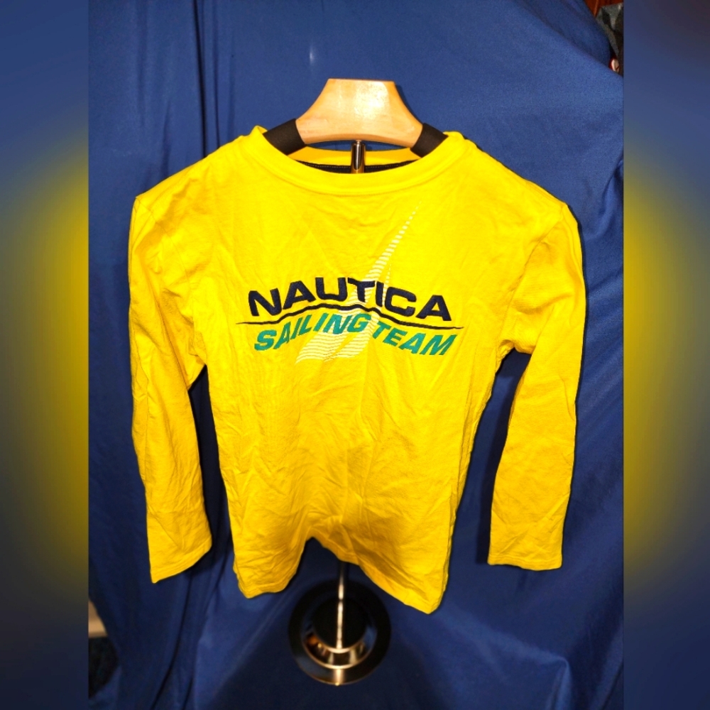 Vintage 1990s Nautica Competition Long Sleeve Graphic T-Shirt